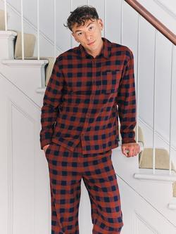 Chelsea Peers Check Cotton Pyjama Set, Multi - view 2, Multi