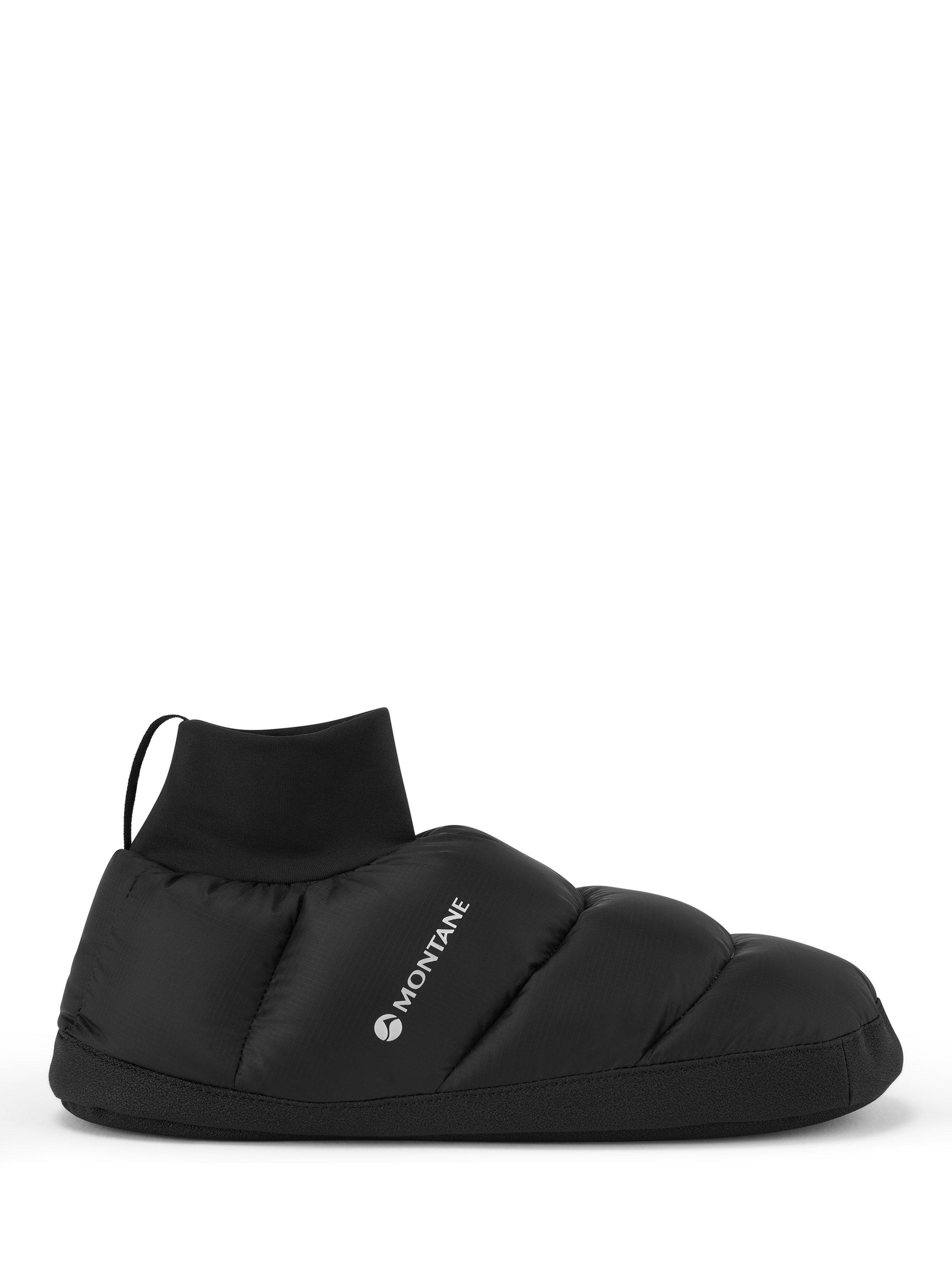 Product image 1 of 4, which shows Polaron Men's Hut Slippers, Black, XS
