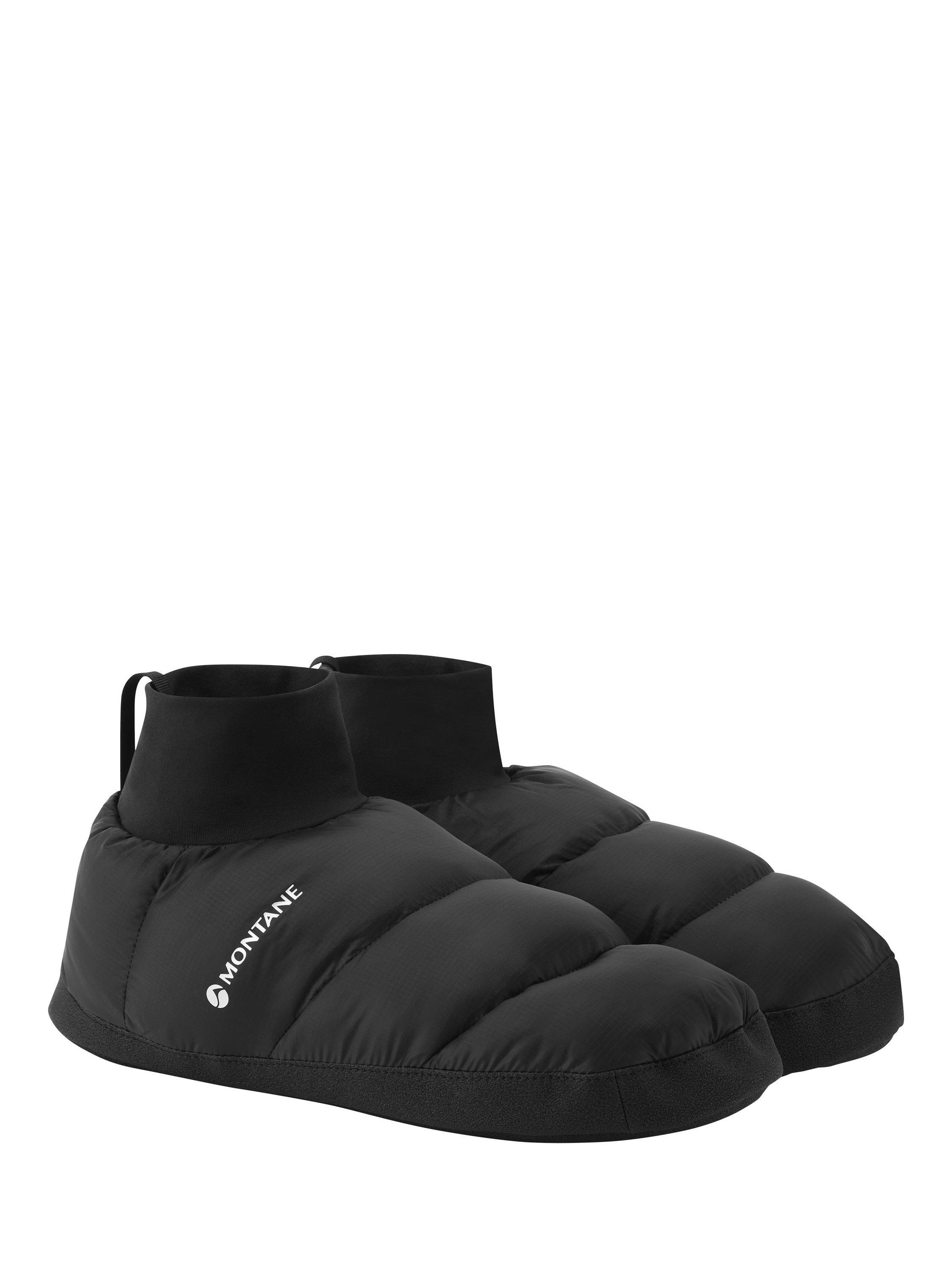 Product image 4 of 4, which shows Polaron Men's Hut Slippers, Black, XS