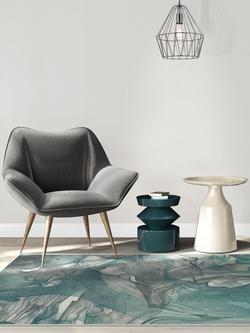 Ruggable Aurora Rug, Teal Grey - view 2, Teal Grey