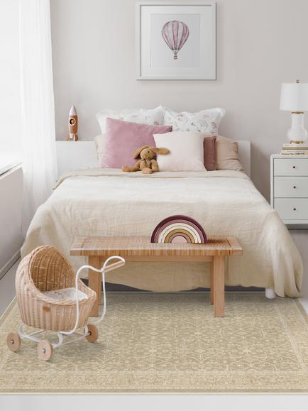 Ruggable Celestine Rug - view 2, Ecru