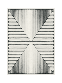 Ruggable x Jonathan Adler Inkdrop Rug, Black/Ivory