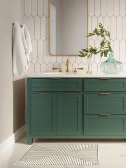 Ruggable x Jonathan Adler Inkdrop Rug - view 2, Camel/Ivory