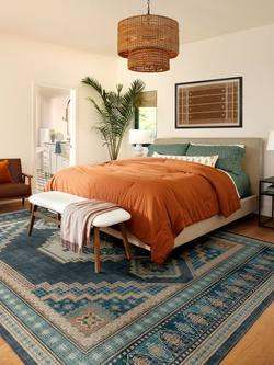 Ruggable Rayne Rug - view 2, Soft Navy