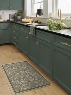 Ruggable x Morris & Co. Strawberry Thief Rug - view 2, Stone Gold