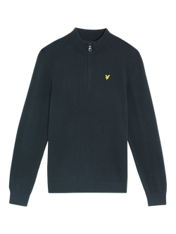 Lyle & Scott Kids' Cotton 1/4 Zip Jumper, Navy