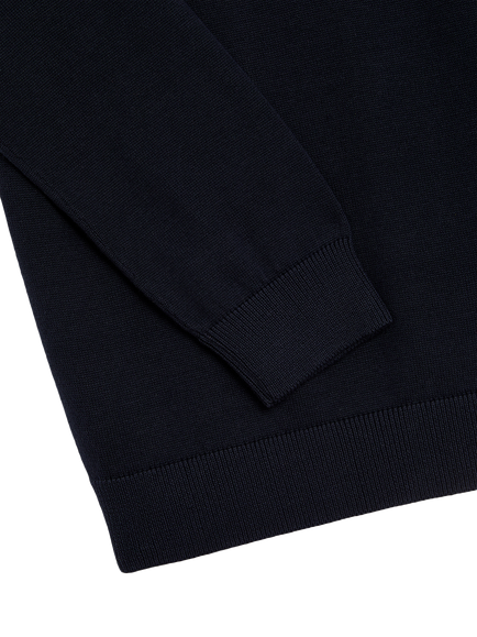 Lyle & Scott Kids' Cotton 1/4 Zip Jumper - view 2, Navy