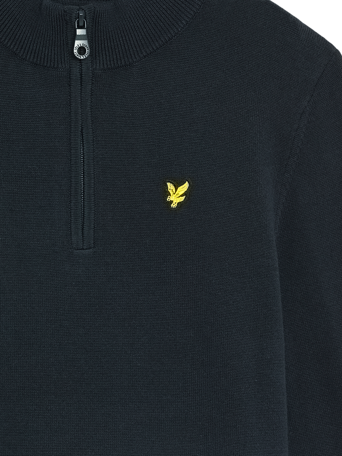 Product image 4 of 10, which shows Lyle & Scott Kids' Cotton 1/4 Zip Jumper, Navy, 3-4 years