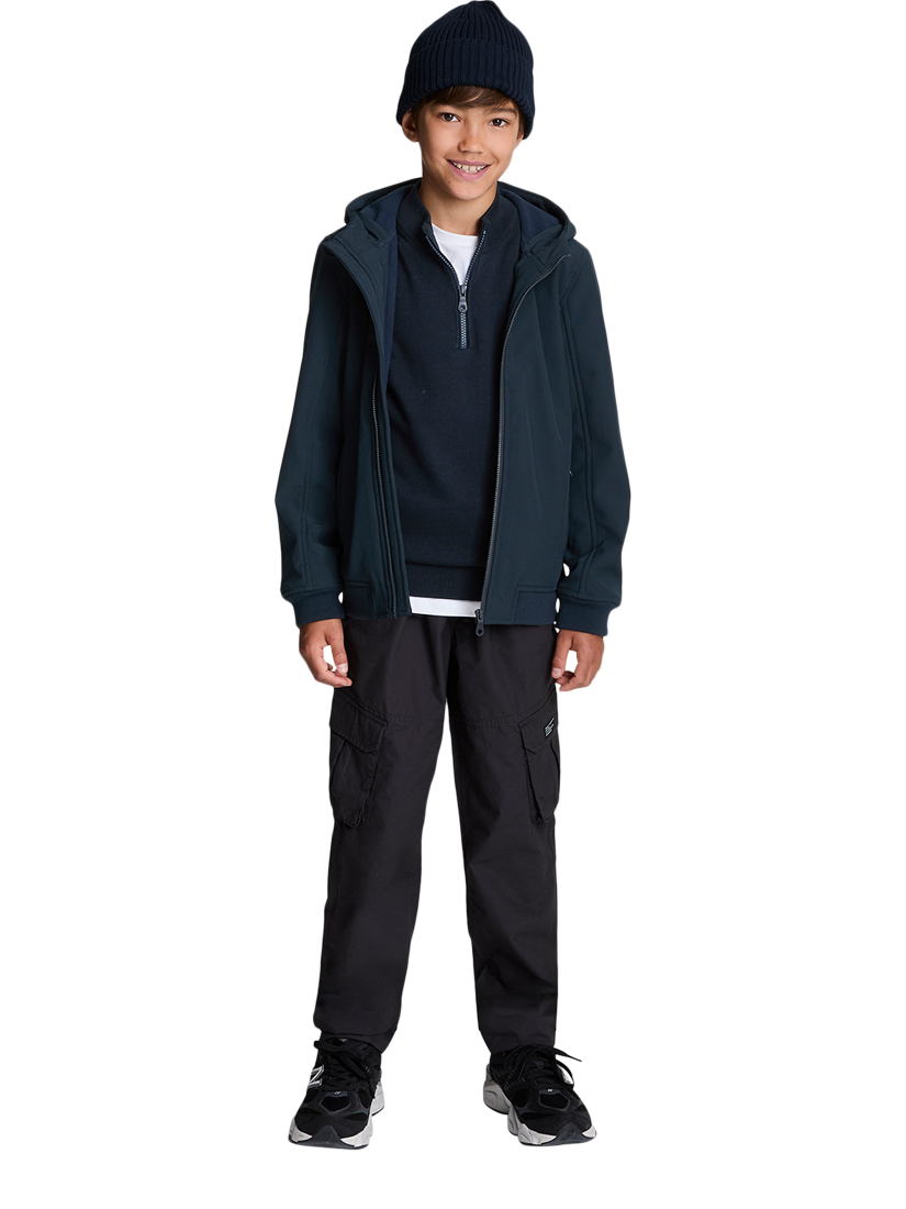 Product image 6 of 10, which shows Lyle & Scott Kids' Cotton 1/4 Zip Jumper, Navy, 3-4 years