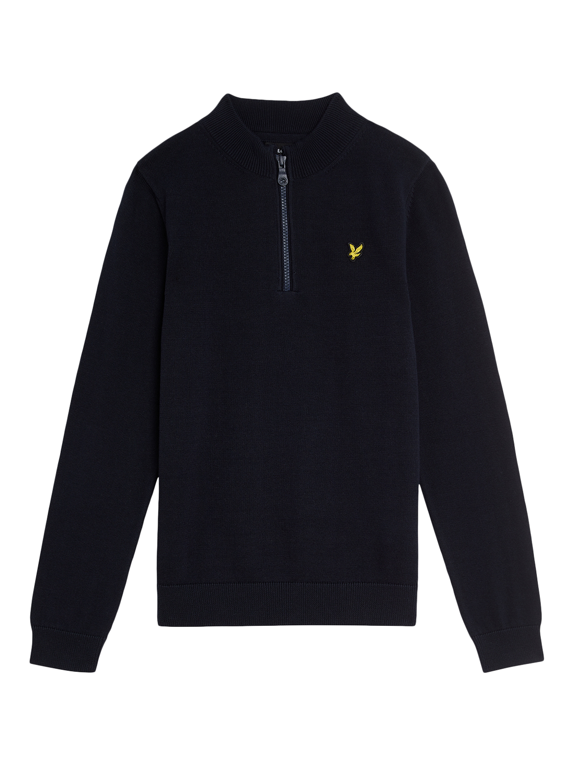 Product image 9 of 10, which shows Lyle & Scott Kids' Cotton 1/4 Zip Jumper, Navy, 3-4 years