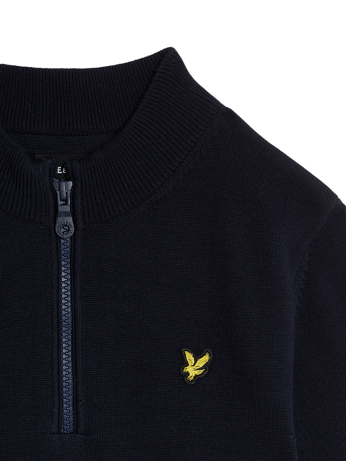 Product image 10 of 10, which shows Lyle & Scott Kids' Cotton 1/4 Zip Jumper, Navy, 3-4 years