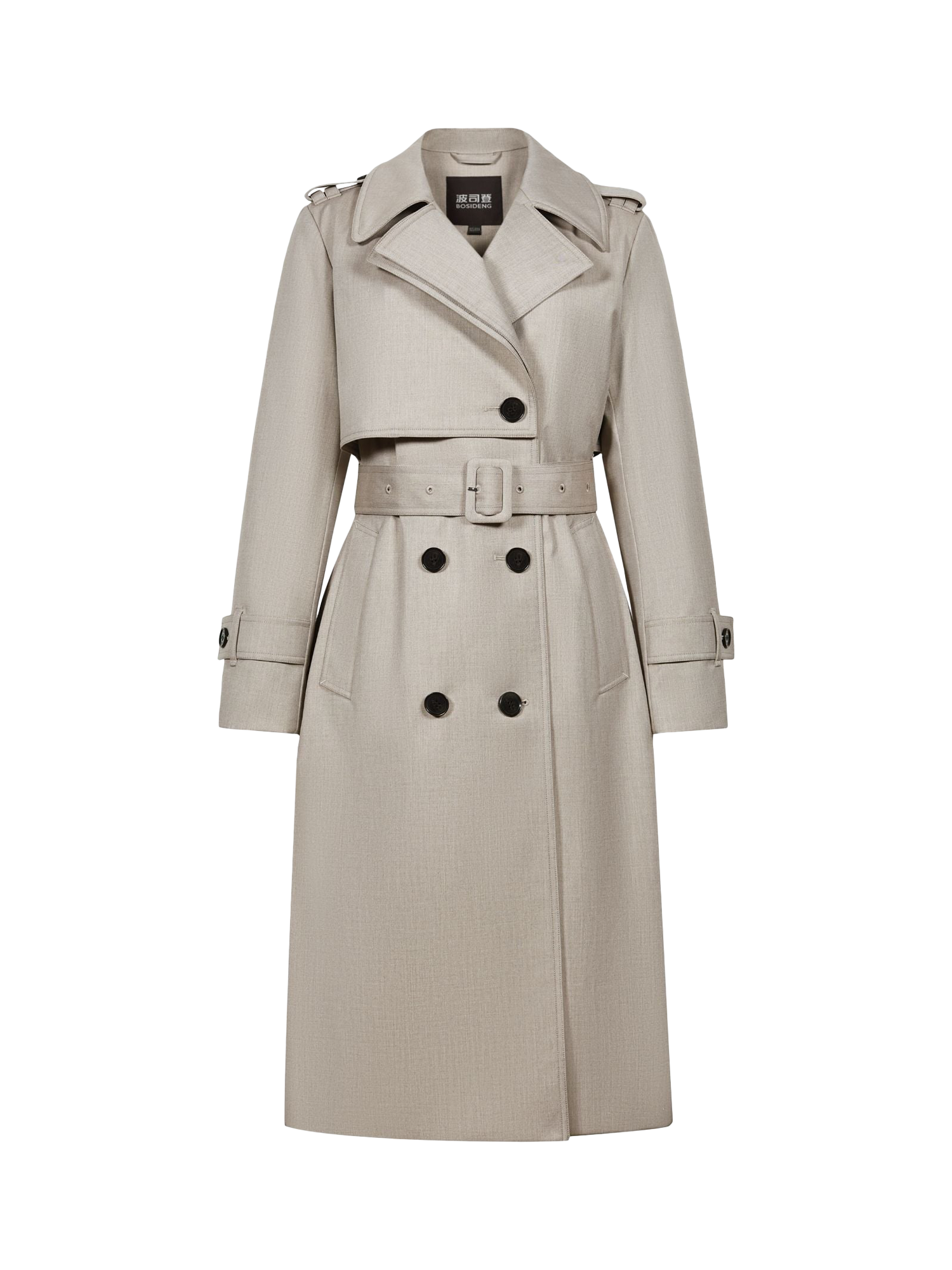 Product image 3 of 7, which shows Bosideng Down Full Length Trench Coat, Silver Edge, 4