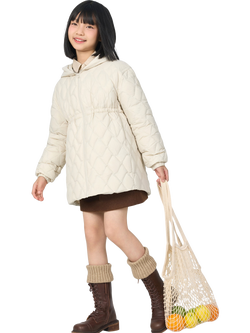 Bosideng Kid's Layering Hooded Down Jacket, Oat