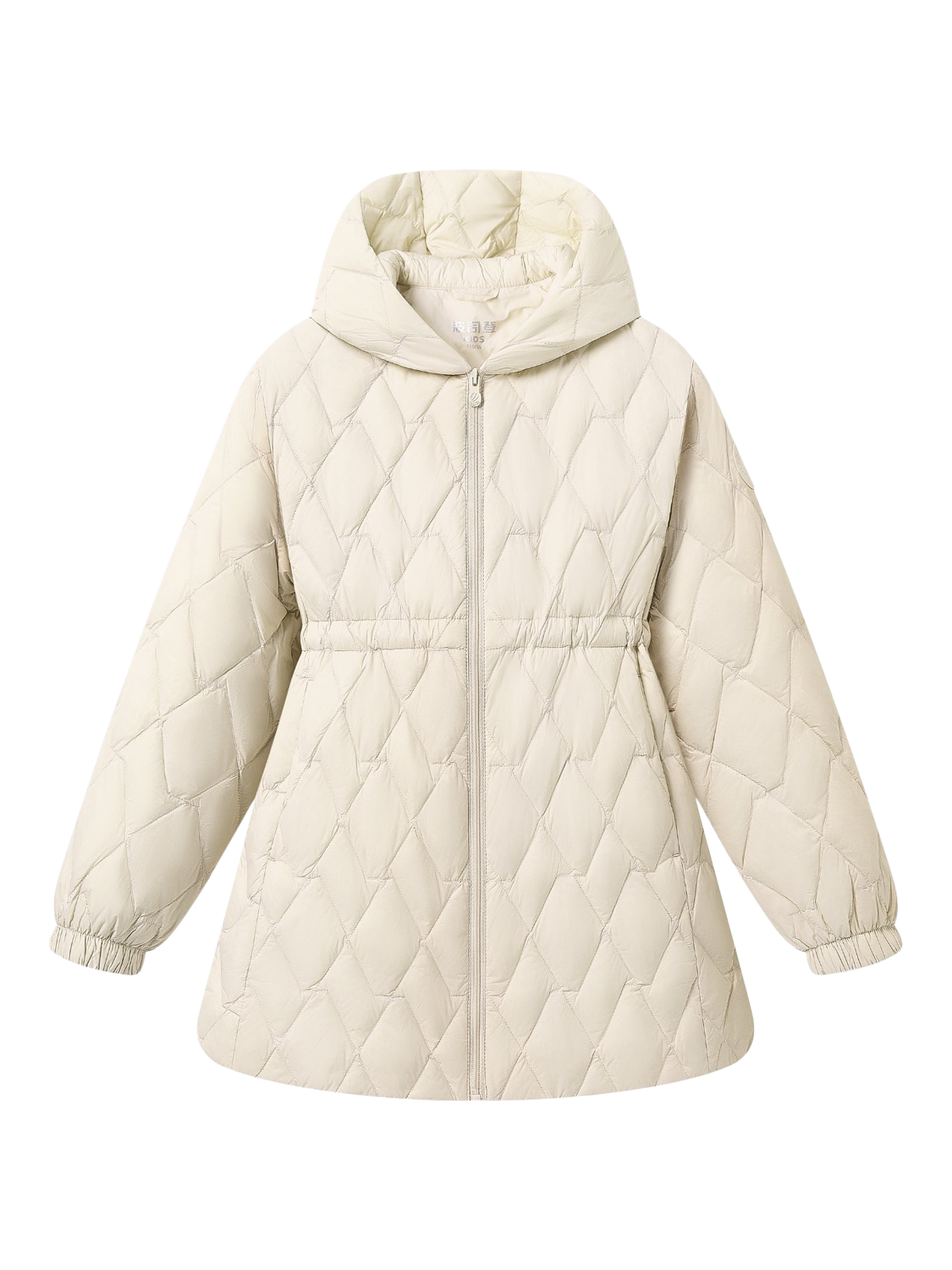 Product image 3 of 6, which shows Bosideng Kid's Layering Hooded Down Jacket, Oat, 6-7 years