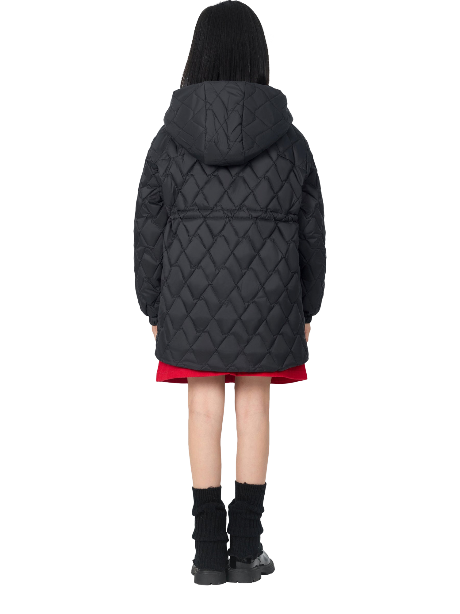 Product image 2 of 5, which shows Bosideng Kid's Layering Hooded Down Jacket, Black, 3-4 years