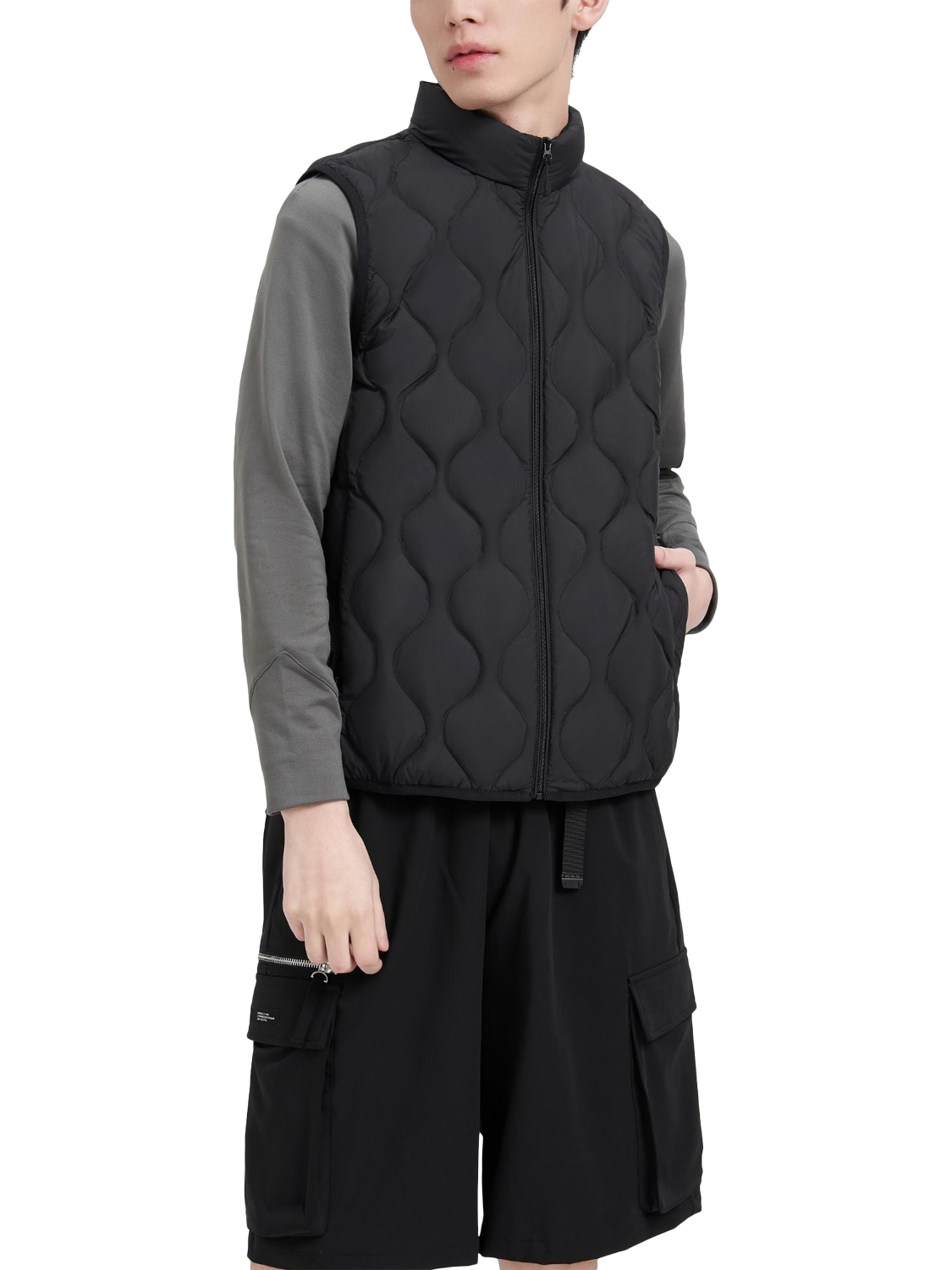 Product image 1 of 6, which shows Bosideng Ultralight Down Packable Gilet, Black, XXXS