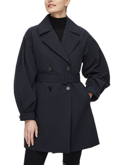 Bosideng Dropped Shoulder Detachable Goose Down Trench Coat, Midnight Blue, Midnight Blue