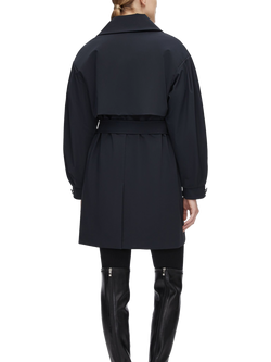 Bosideng Dropped Shoulder Detachable Goose Down Trench Coat, Midnight Blue - view 2, Midnight Blue