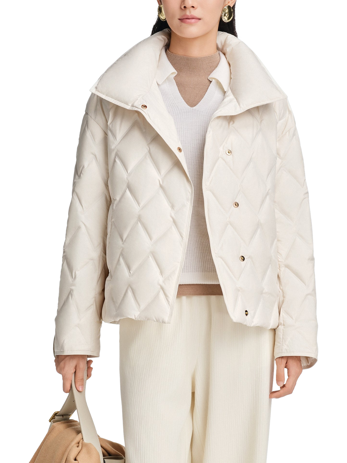 Product image 1 of 5, which shows Bosideng Business Padded Down Jacket, Pearl White, 4