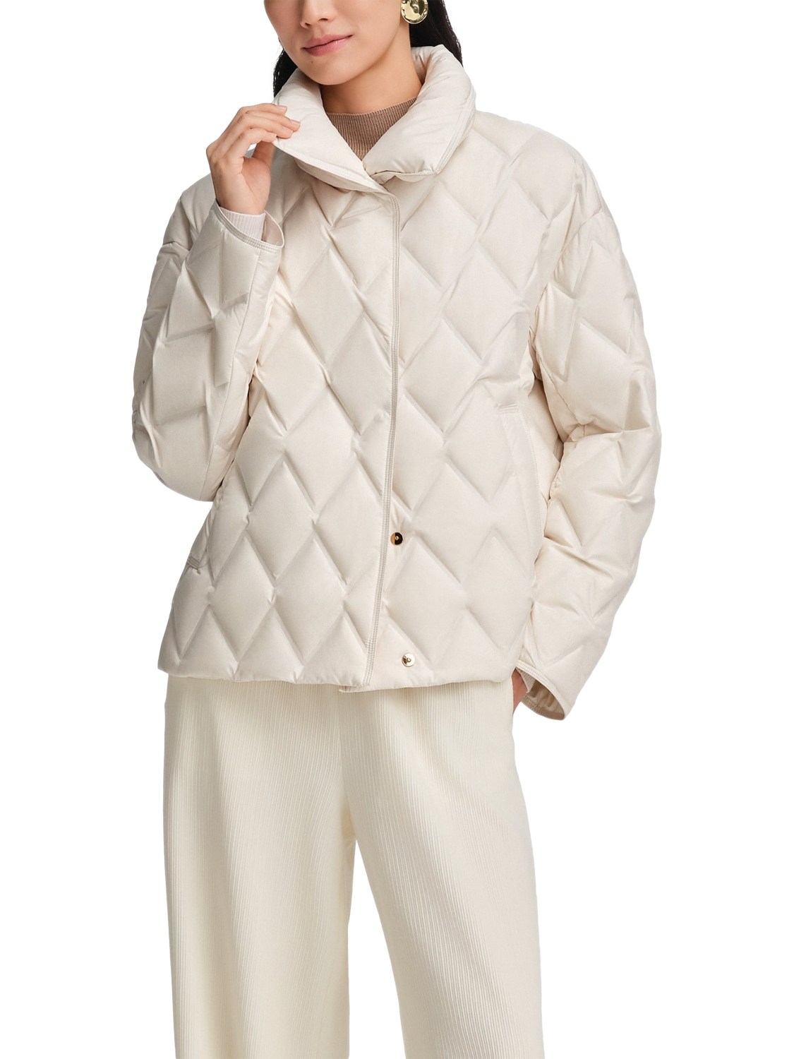 Product image 5 of 5, which shows Bosideng Business Padded Down Jacket, Pearl White, 4