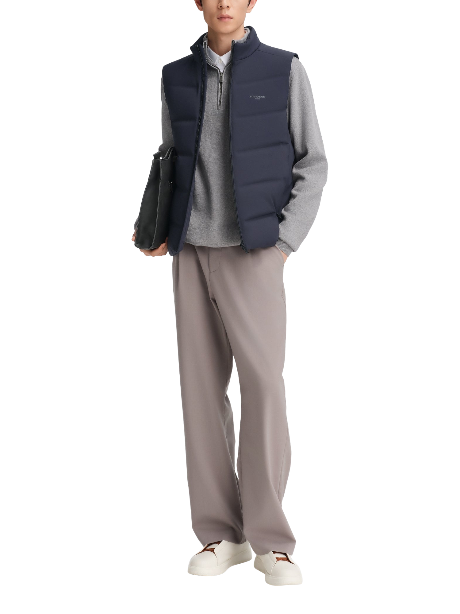 Product image 4 of 6, which shows Bosideng Goose Down Business Gilet, Dream Blue, 4XL