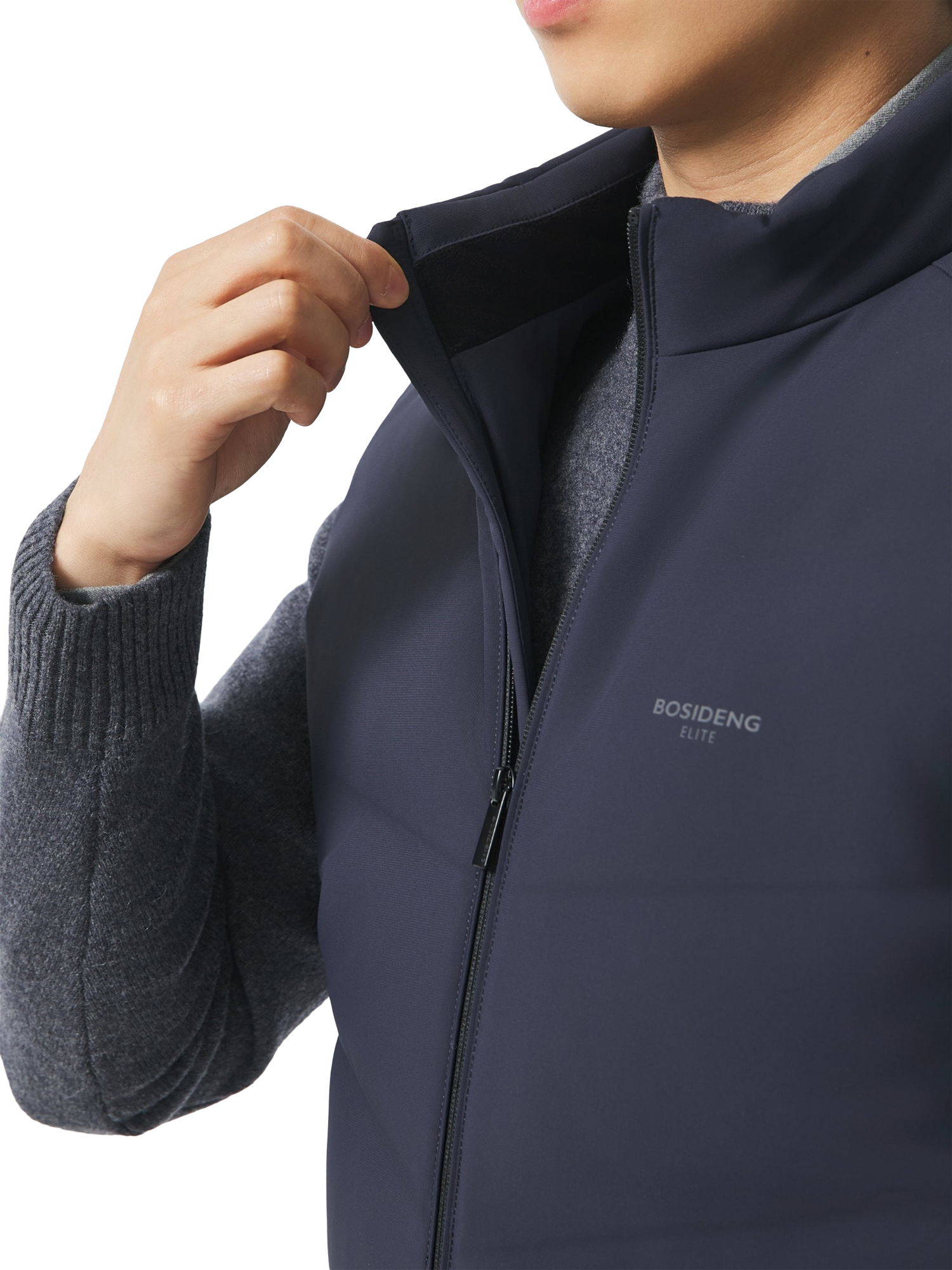 Product image 5 of 6, which shows Bosideng Goose Down Business Gilet, Dream Blue, 4XL