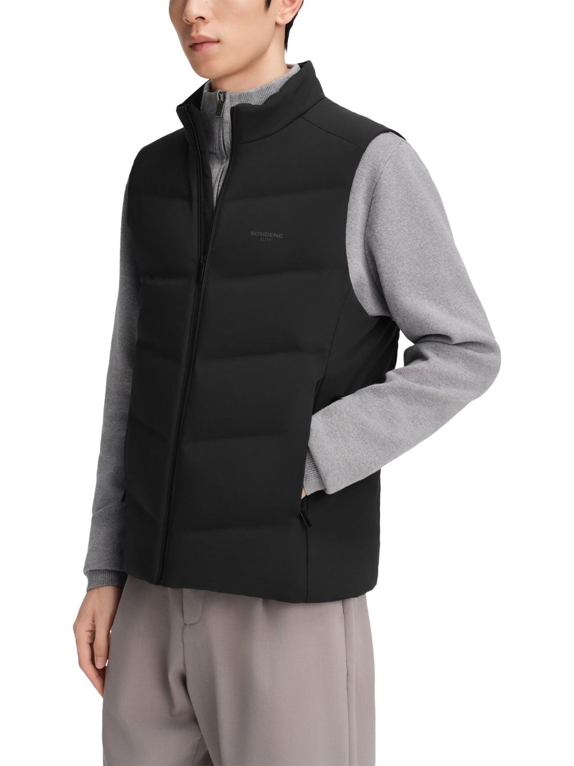 Product image 1 of 5, which shows Bosideng Goose Down Business Gilet, Black, XS