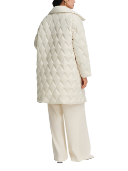 Bosideng Business Down Mid Length Jacket - view 2, Pearl White