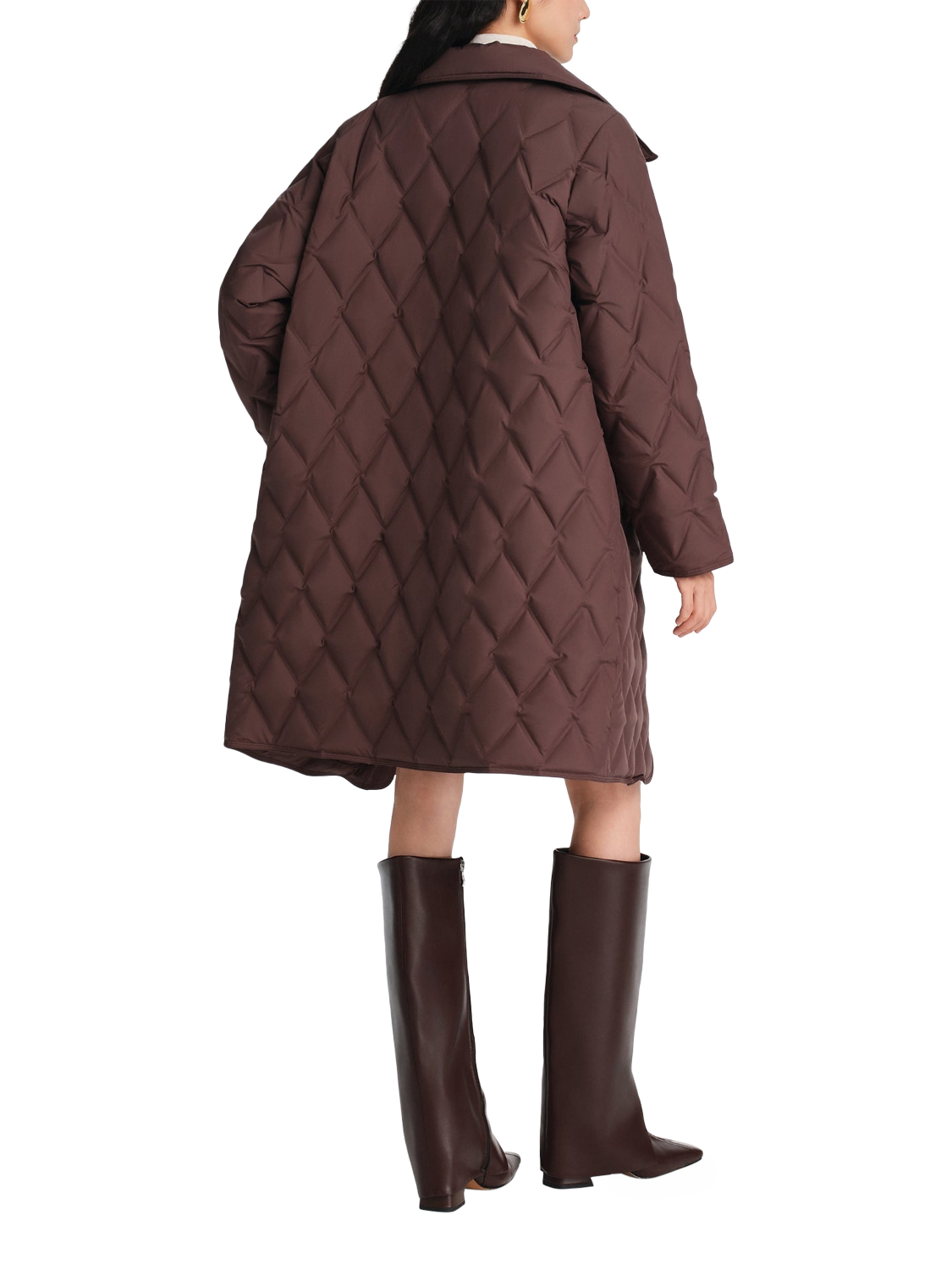 Product image 2 of 6, which shows Bosideng Business Down Mid Length Jacket, Chesnut Cocoa, 4