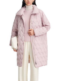 Bosideng Business Down Mid Length Jacket, Cherry Powder Pink