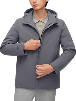 Bosideng Goose Down Hooded Windbreaker Jacket, Steel Grey