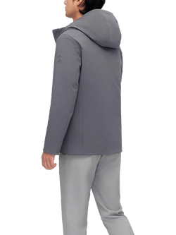 Bosideng Goose Down Hooded Windbreaker Jacket - view 2, Steel Grey