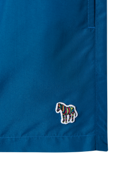 Paul Smith Logo Swim Shorts - view 2, Blue Royal