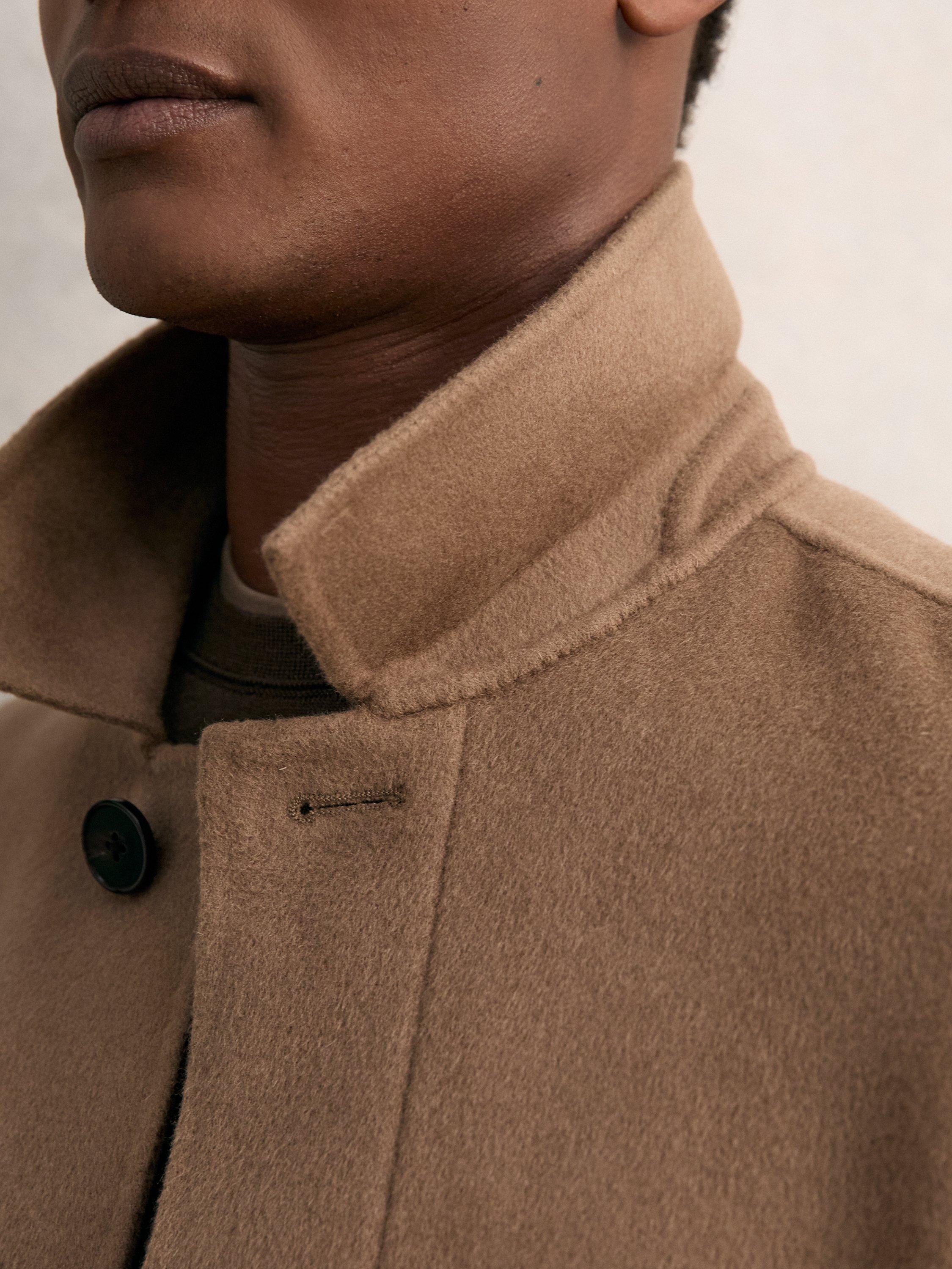 Product image 5 of 5, which shows Reiss Tamworth Double Face Wool Blend Peacoat, Brown, XXL