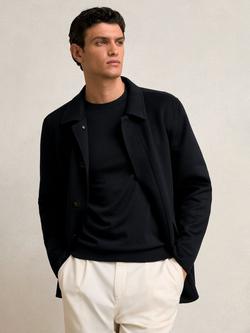 Reiss Tamworth Double Face Wool Blend Peacoat, Navy