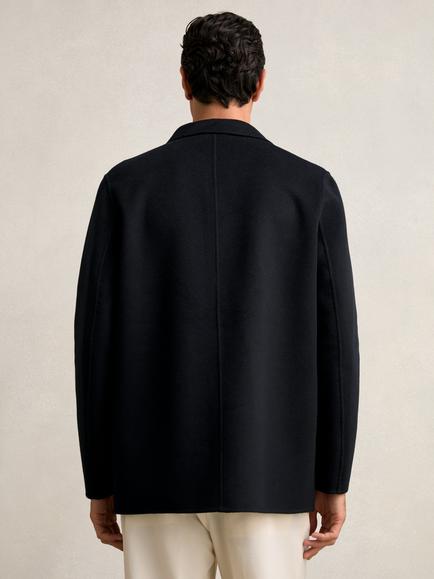 Reiss Tamworth Double Face Wool Blend Peacoat - view 2, Navy