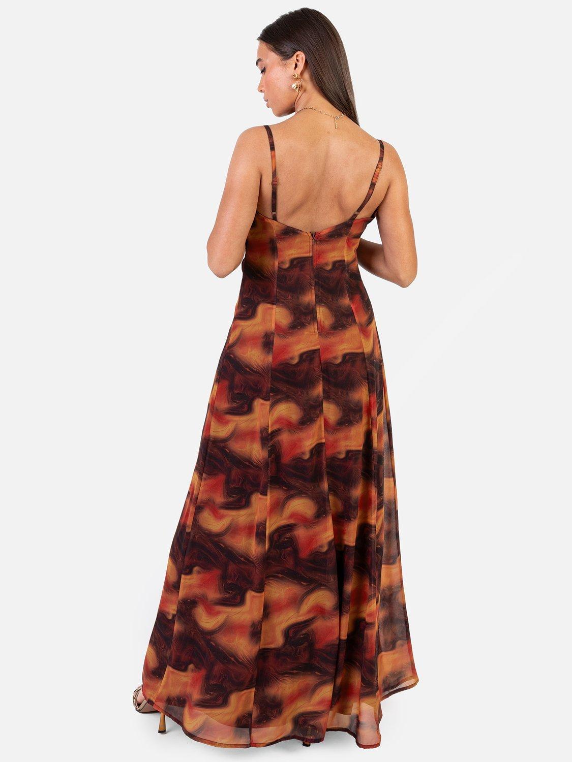 Product image 3 of 5, which shows Anaya With Love Marble Cami Maxi Dress, Multi, 6