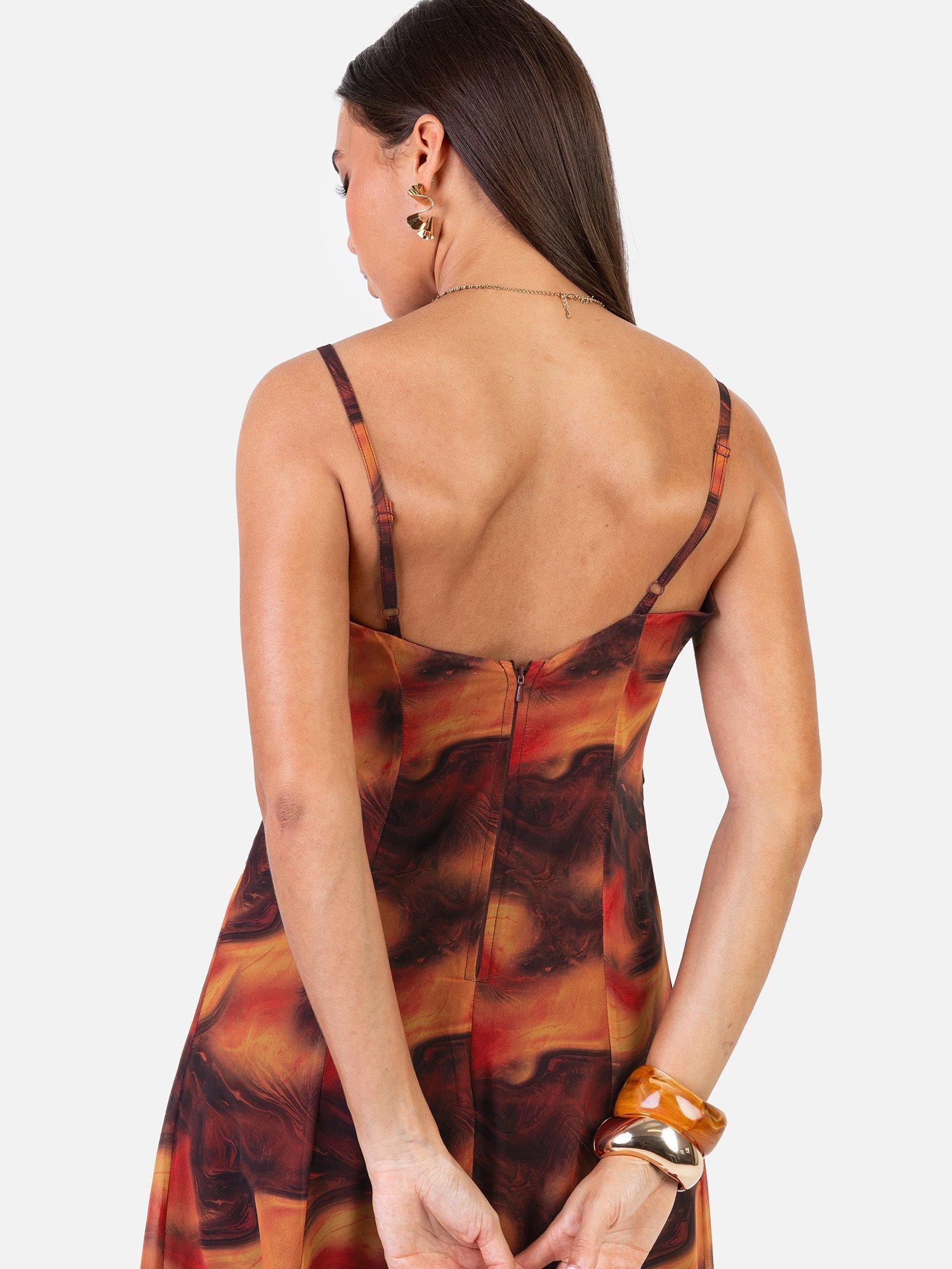 Product image 5 of 5, which shows Anaya With Love Marble Cami Maxi Dress, Multi, 6