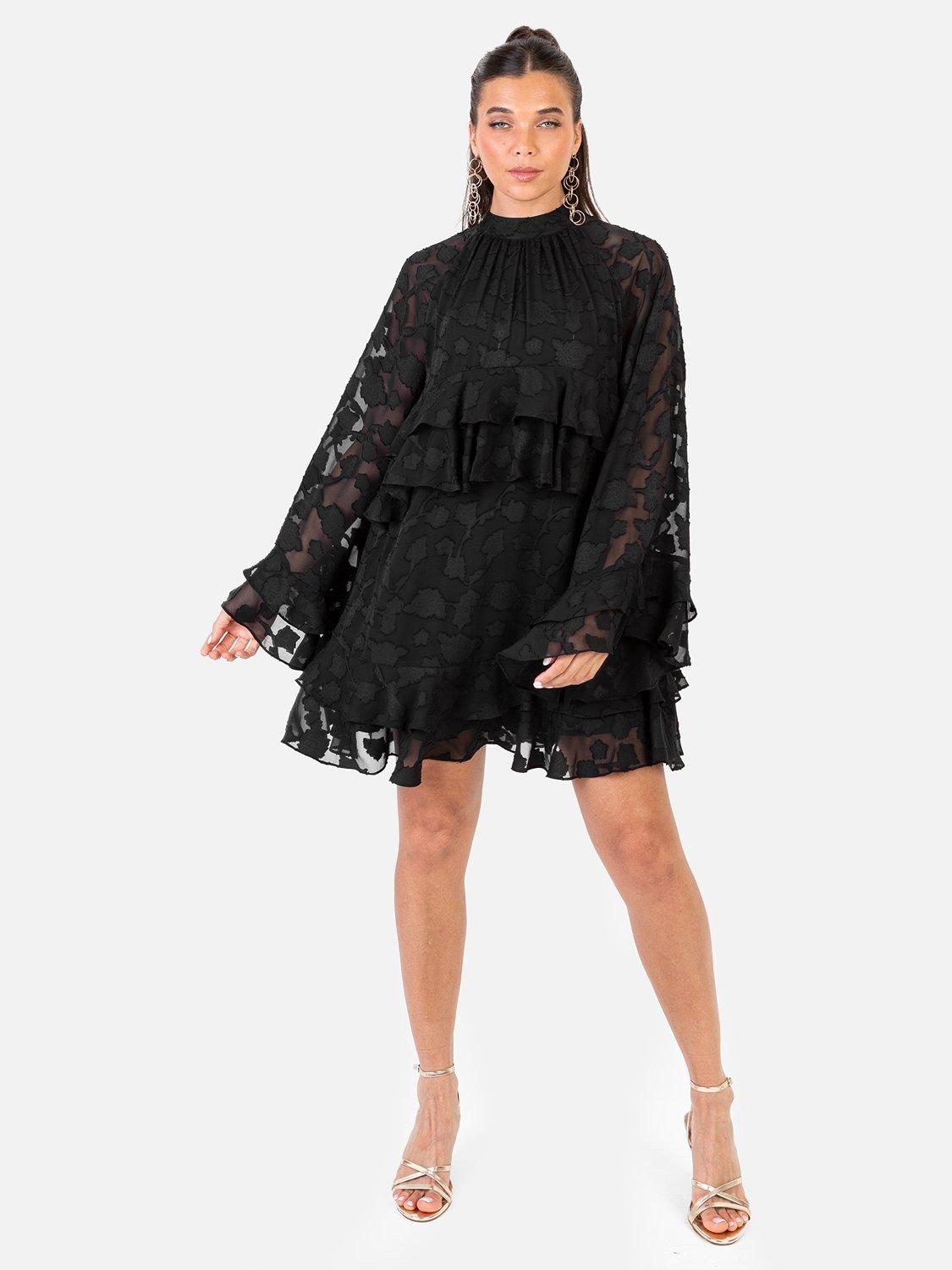 anaya mini dress black Anaya Mini Dress-Black – bequeendress main image 1