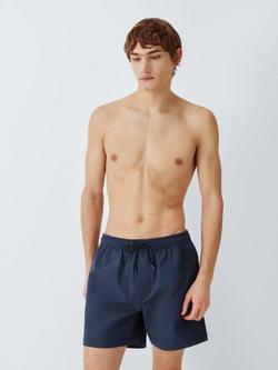 John Lewis Classic Seersucker Swim Shorts, Navy, Navy