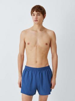 John Lewis Curved Hem Swim Shorts, Blue, Blue