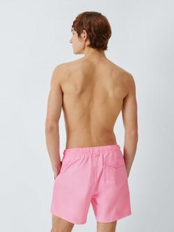 John Lewis Classic Seersucker Swim Shorts, Pink - view 2, Pink
