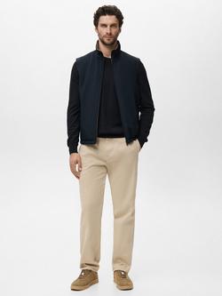 Mango Nadast Tailored Waistcoat - view 2, Navy