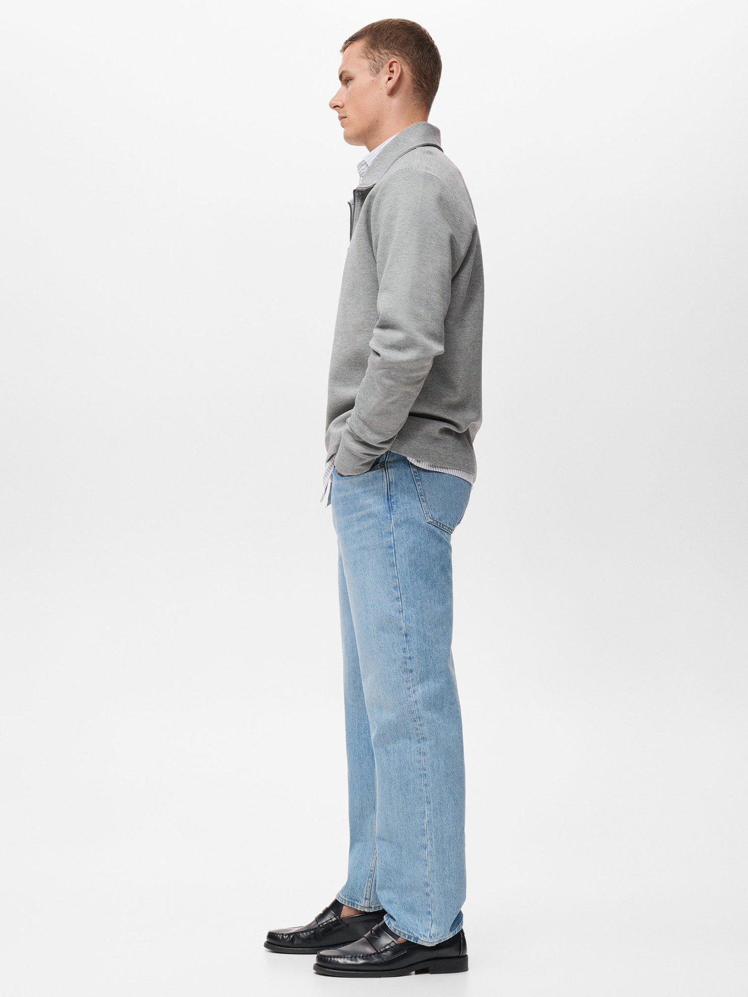 Product image 7 of 8, which shows Mango Sudadera Winny Quarter-Zip Jumper, Medium Grey, L