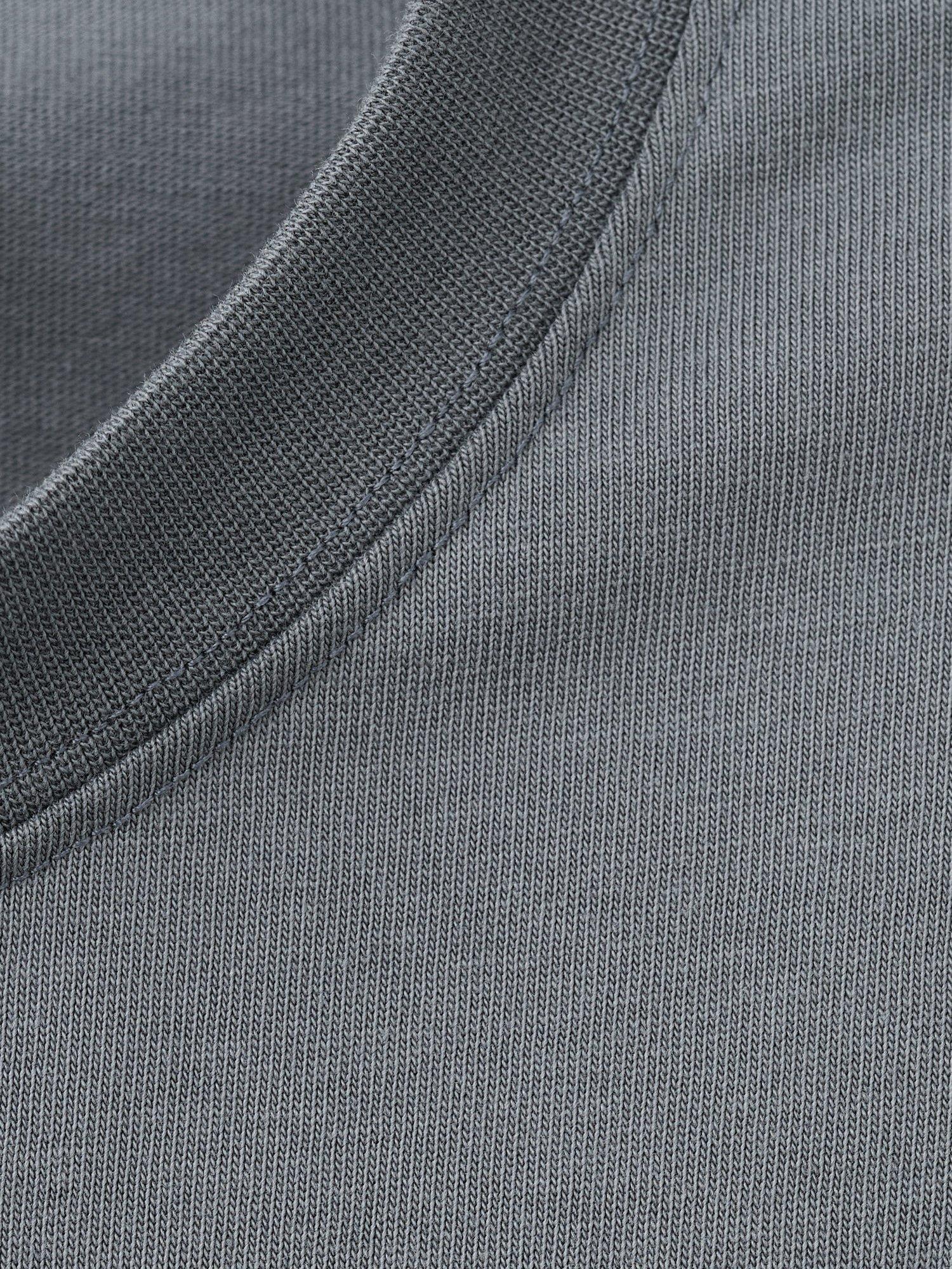 Product image 5 of 8, which shows Mango Anouk Cotton Regular Fit Short Sleeve T-Shirt, Medium Blue, S