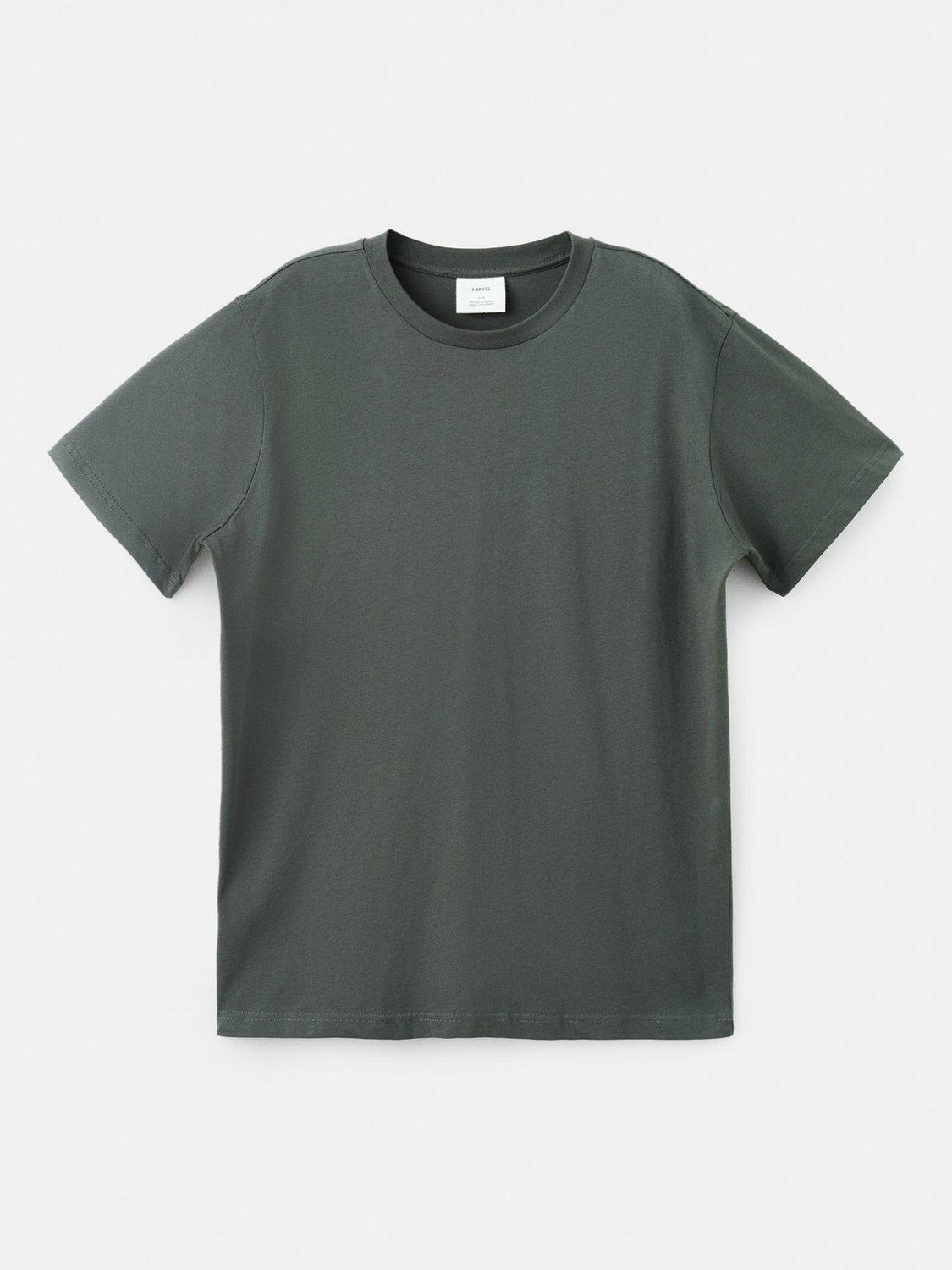Product image 3 of 8, which shows Mango Cherlo Cotton T-Shirt, Medium Brown, XS