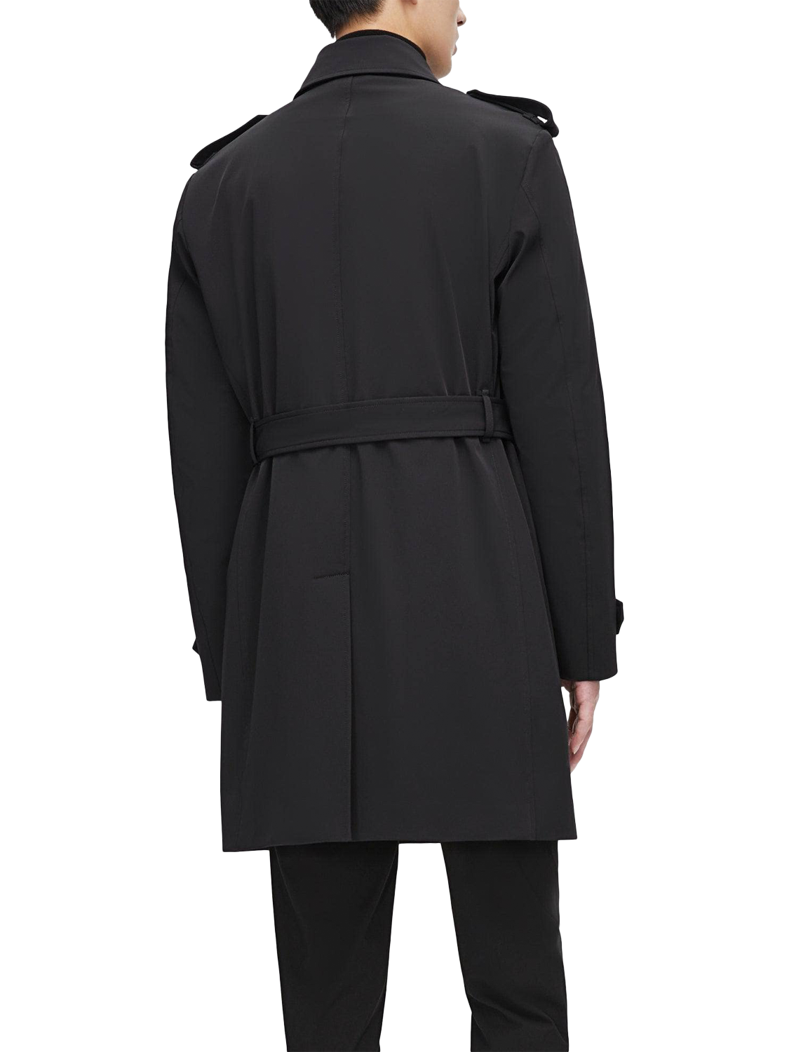 Product image 2 of 7, which shows Bosideng Mid-Length Trench Coat, Black, XS