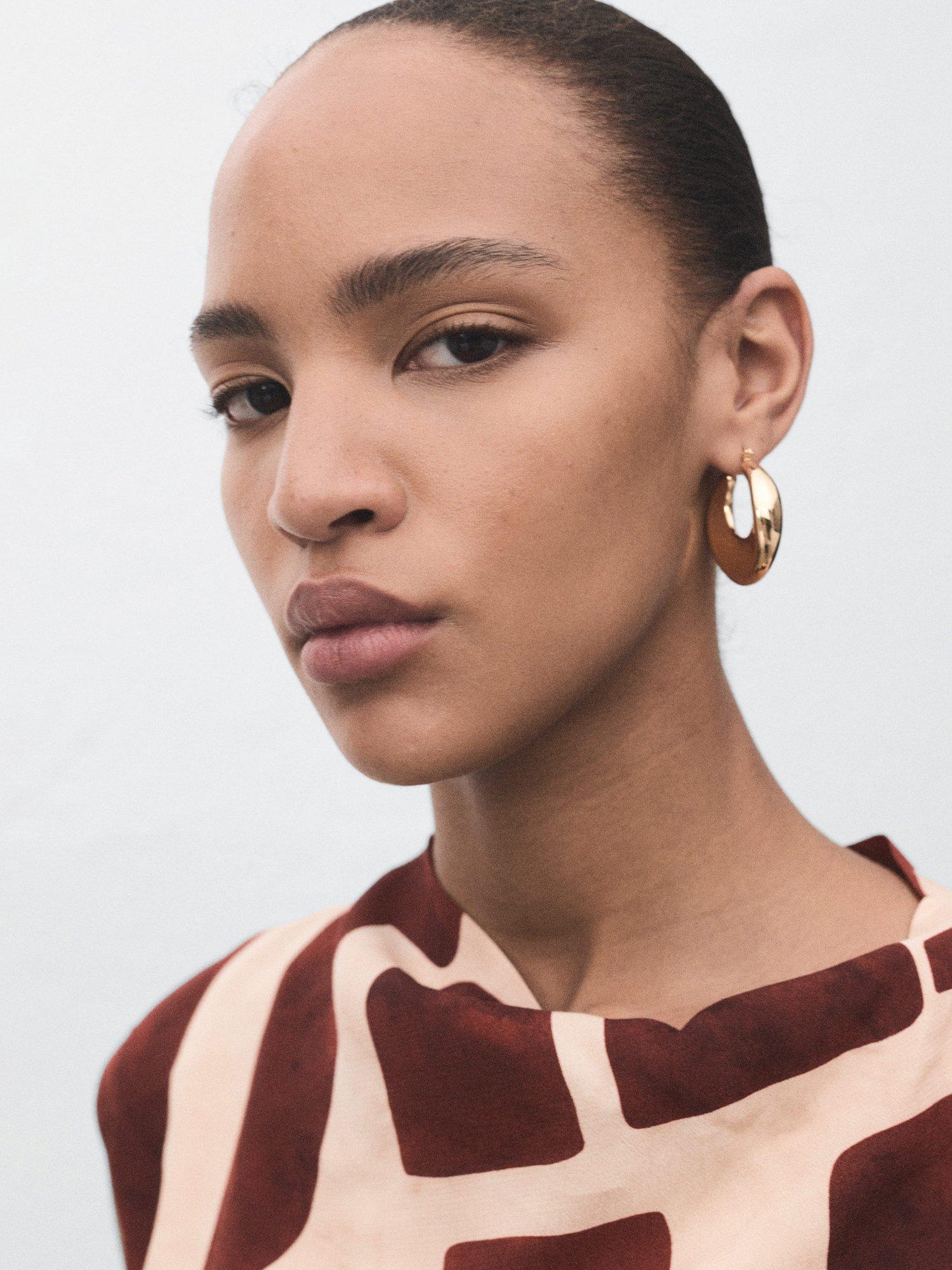 Product image 6 of 7, which shows Mango Carlota Abstract Mini Dress, Light Beige, 8