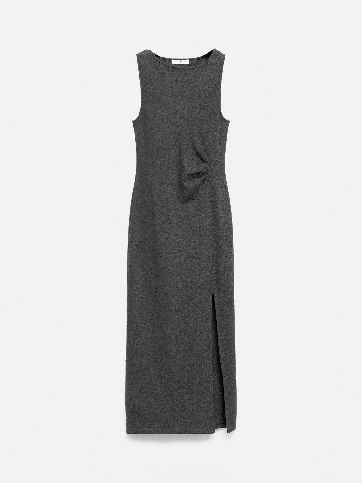 Product image 3 of 8, which shows Mango Memphis Sleeveless Dress, Grey, 10