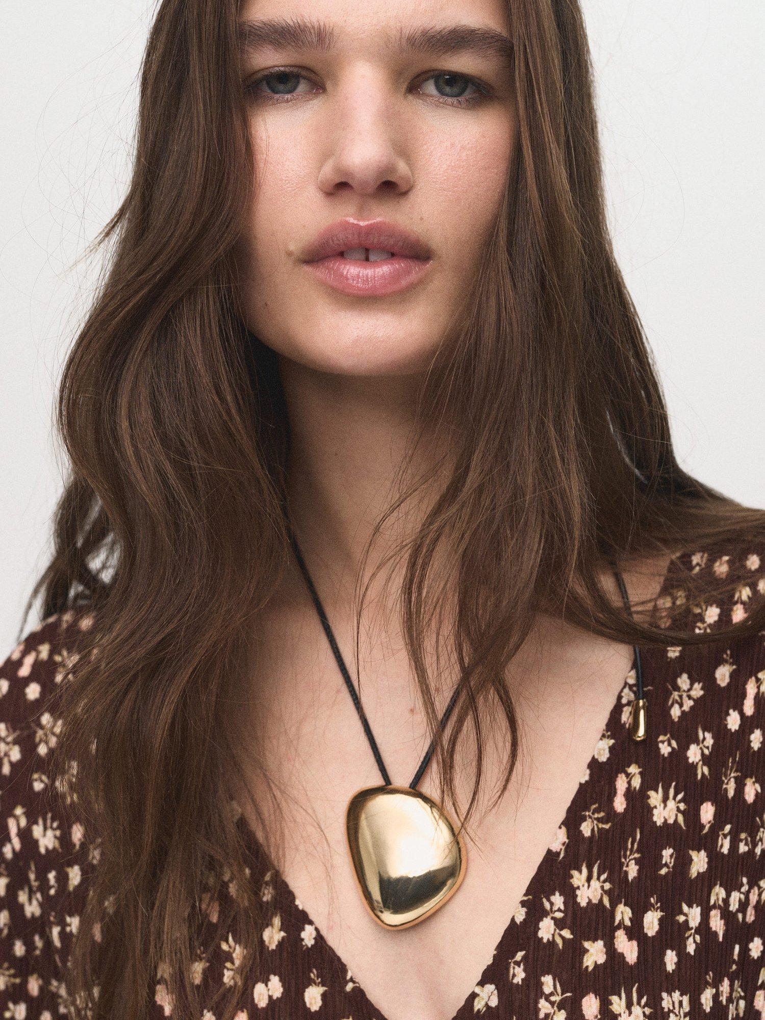 Product image 6 of 8, which shows Mango Pome Floral Midi Dress, Brown, 10